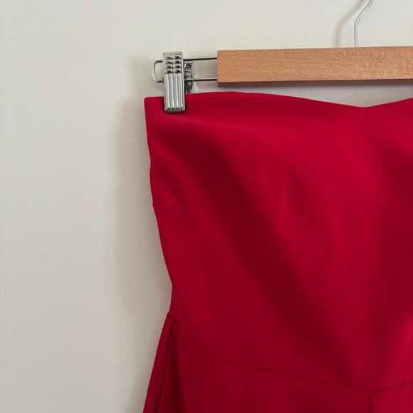 Aritzia Babaton Roshan Strapless Jumpsuit Sz 0 - Picture 4 of 7